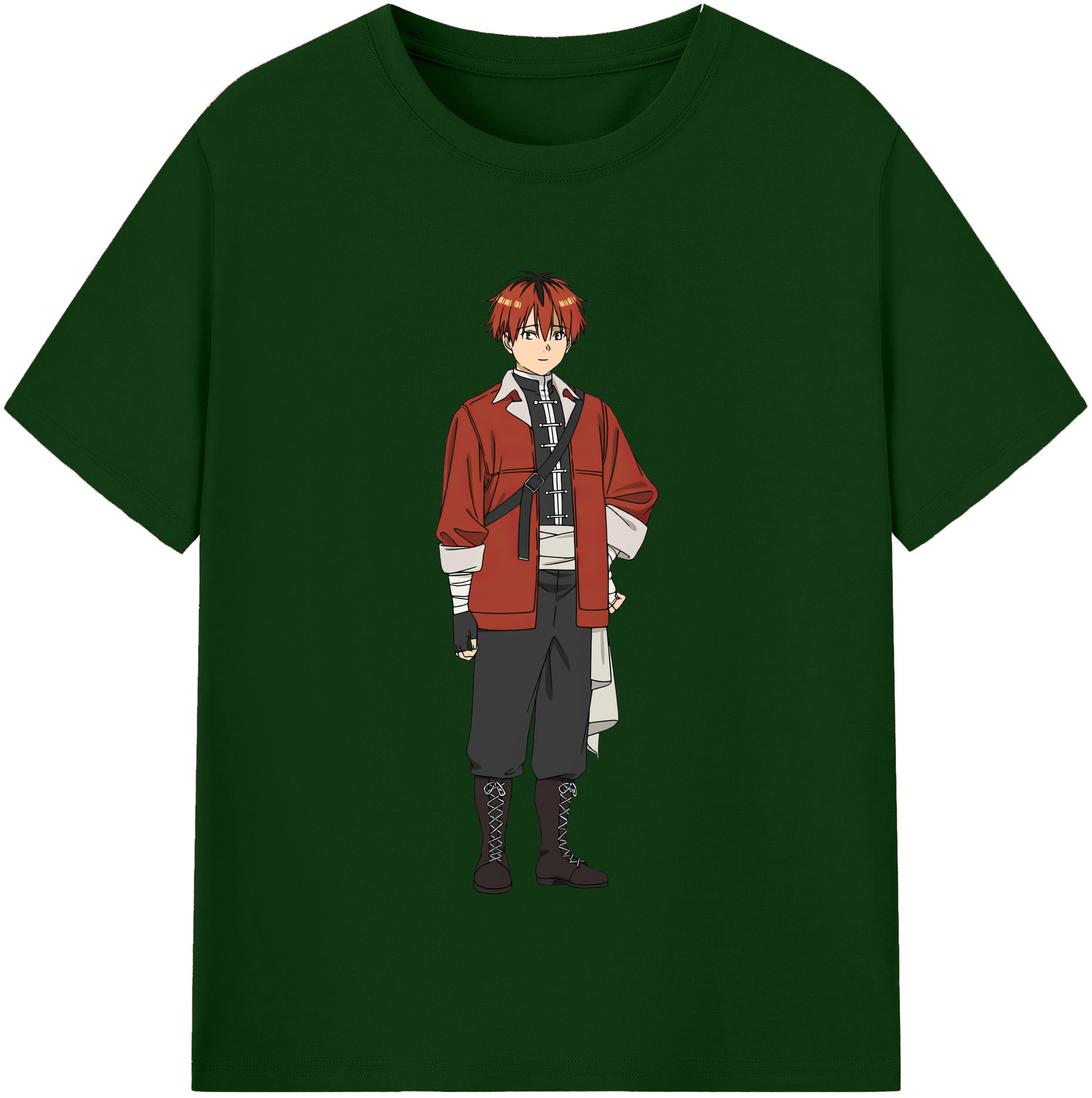 （画像用） 葬送のフリーレン Frieren 綿100％半袖Tシャツ（フロントプリント）